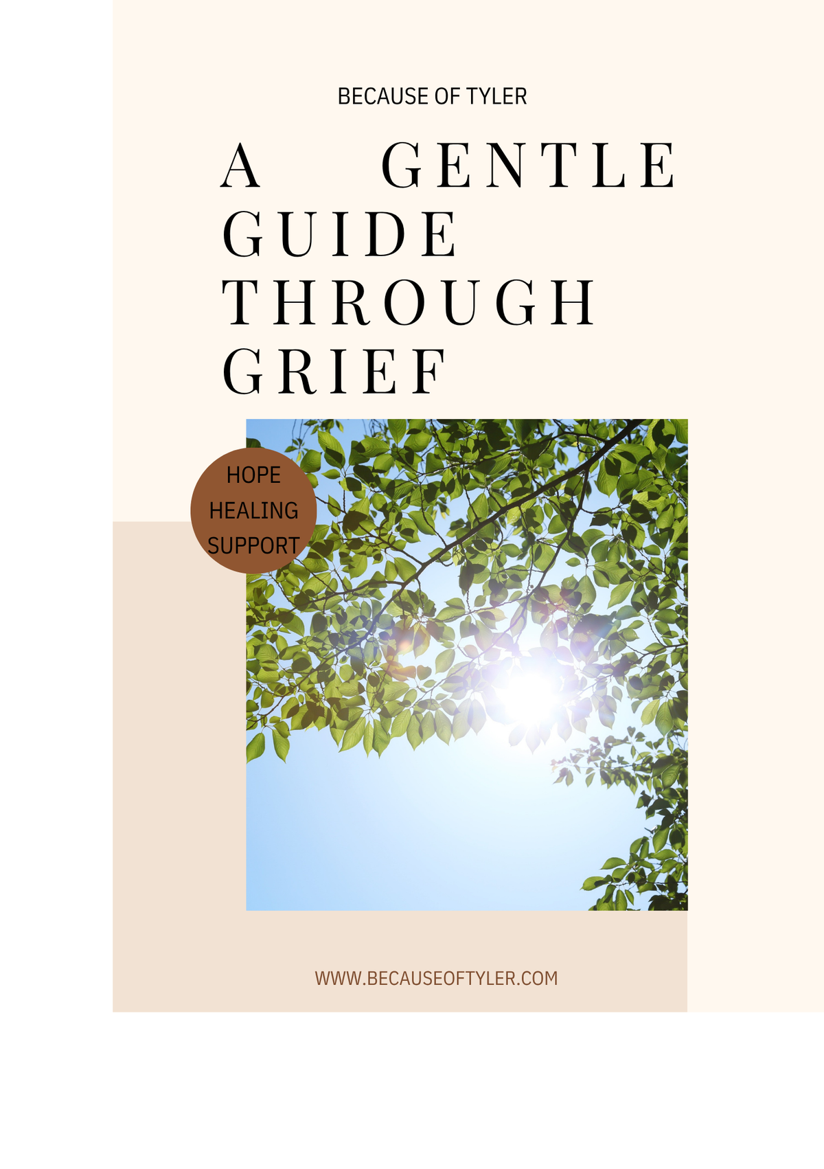 Because of Tyler: A Faith Filled EGuide Through Grief