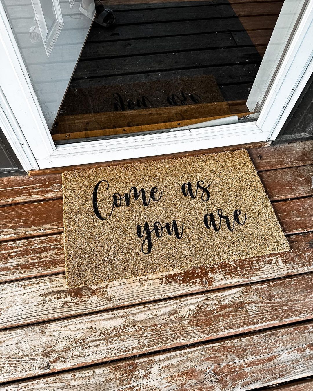 Come As You Are Welcome Mat | Because of Tyler Home + Comfort