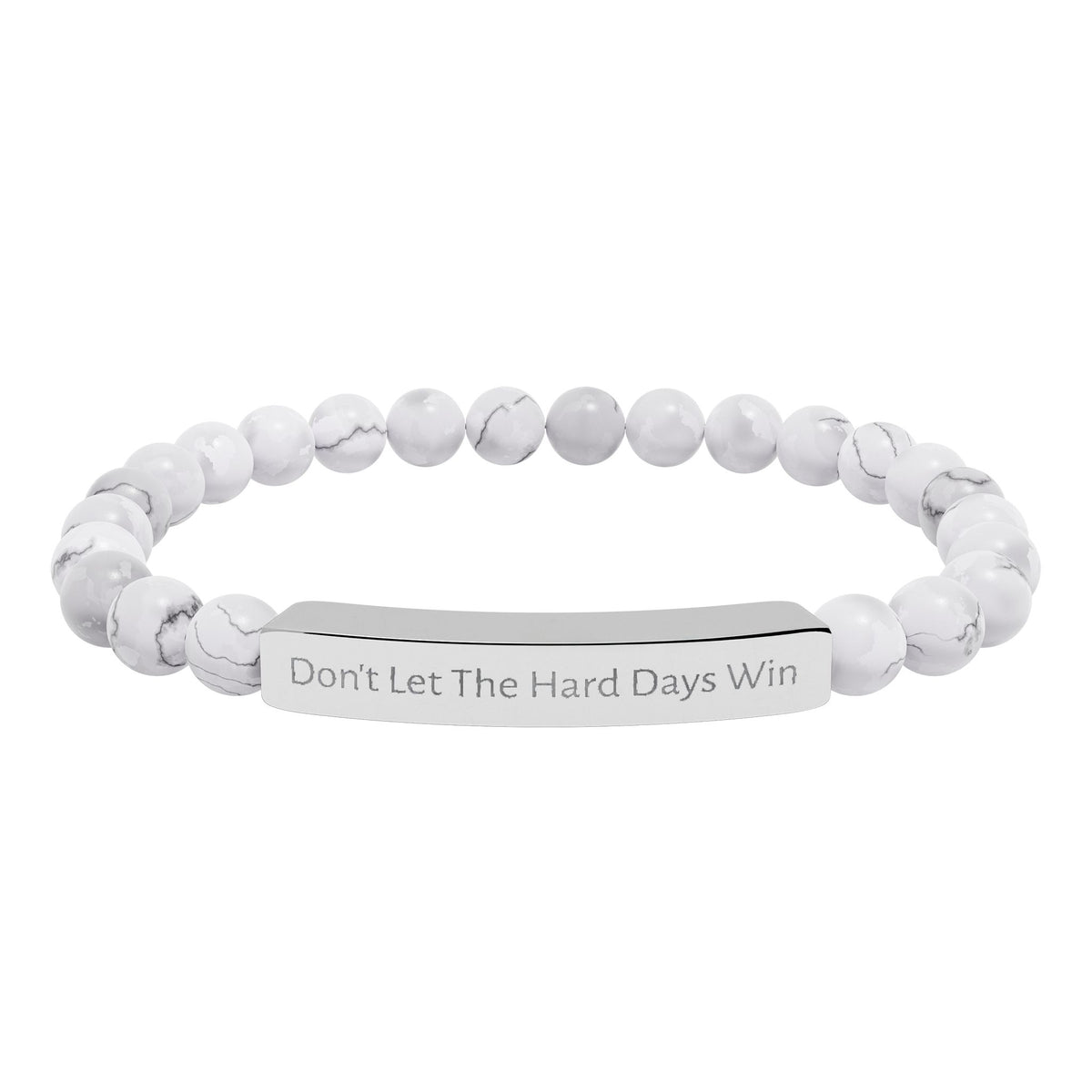 Don’t Let the Hard Days Win —  Natural Stone Strength Bracelet