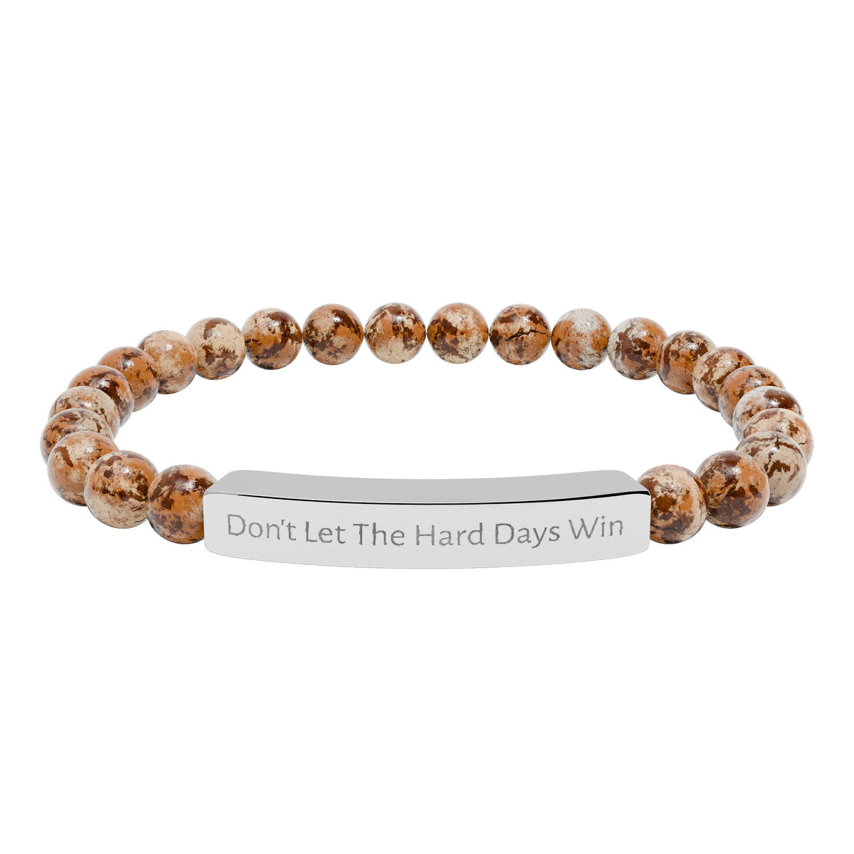 Don’t Let the Hard Days Win —  Natural Stone Strength Bracelet