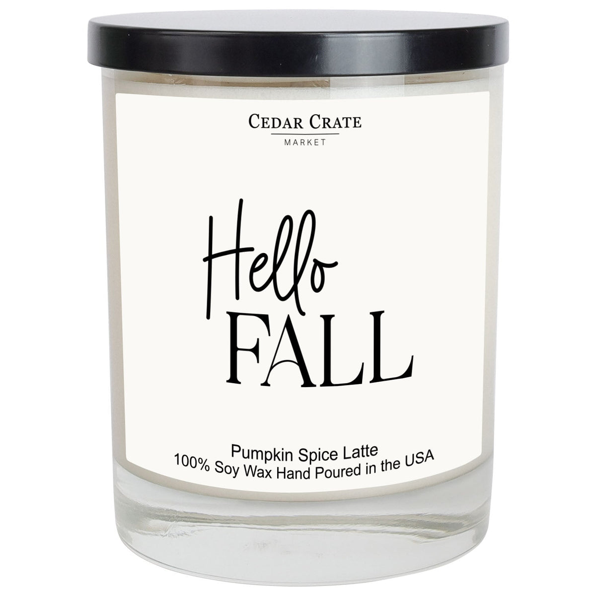 Hello Fall- Cozy Pumpkin Spice Latte Soy Candle