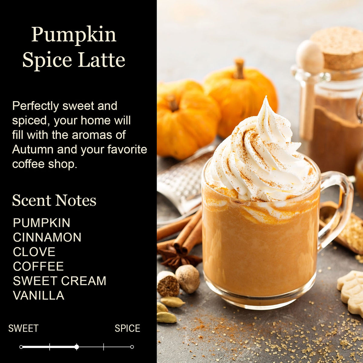 Hello Fall- Cozy Pumpkin Spice Latte Soy Candle