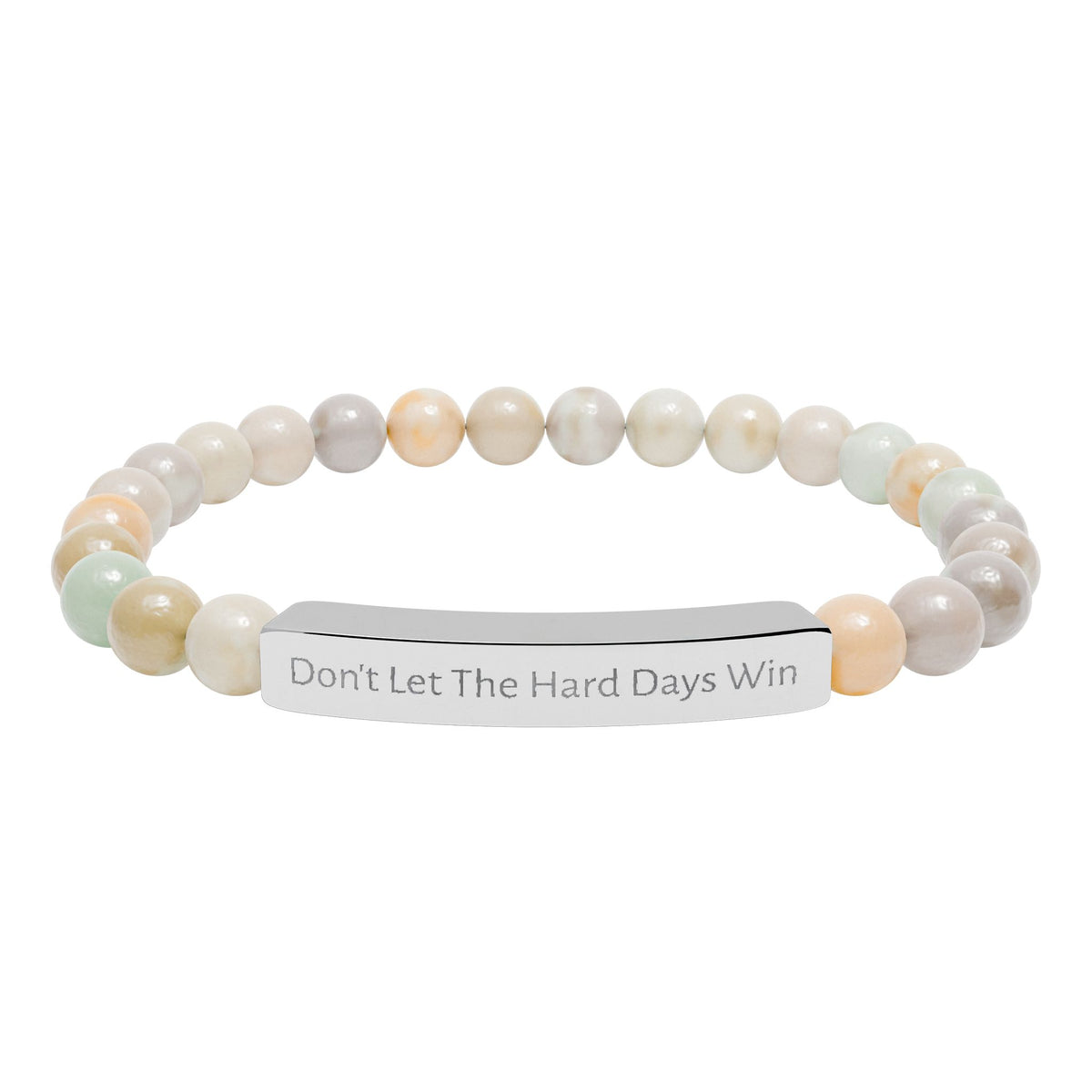 Don’t Let the Hard Days Win —  Natural Stone Strength Bracelet