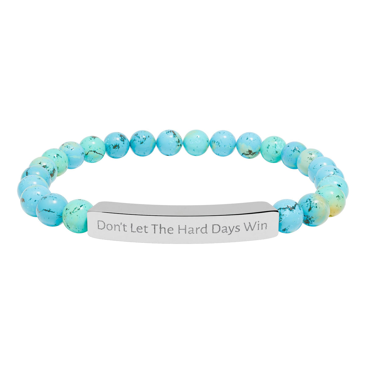Don’t Let the Hard Days Win —  Natural Stone Strength Bracelet
