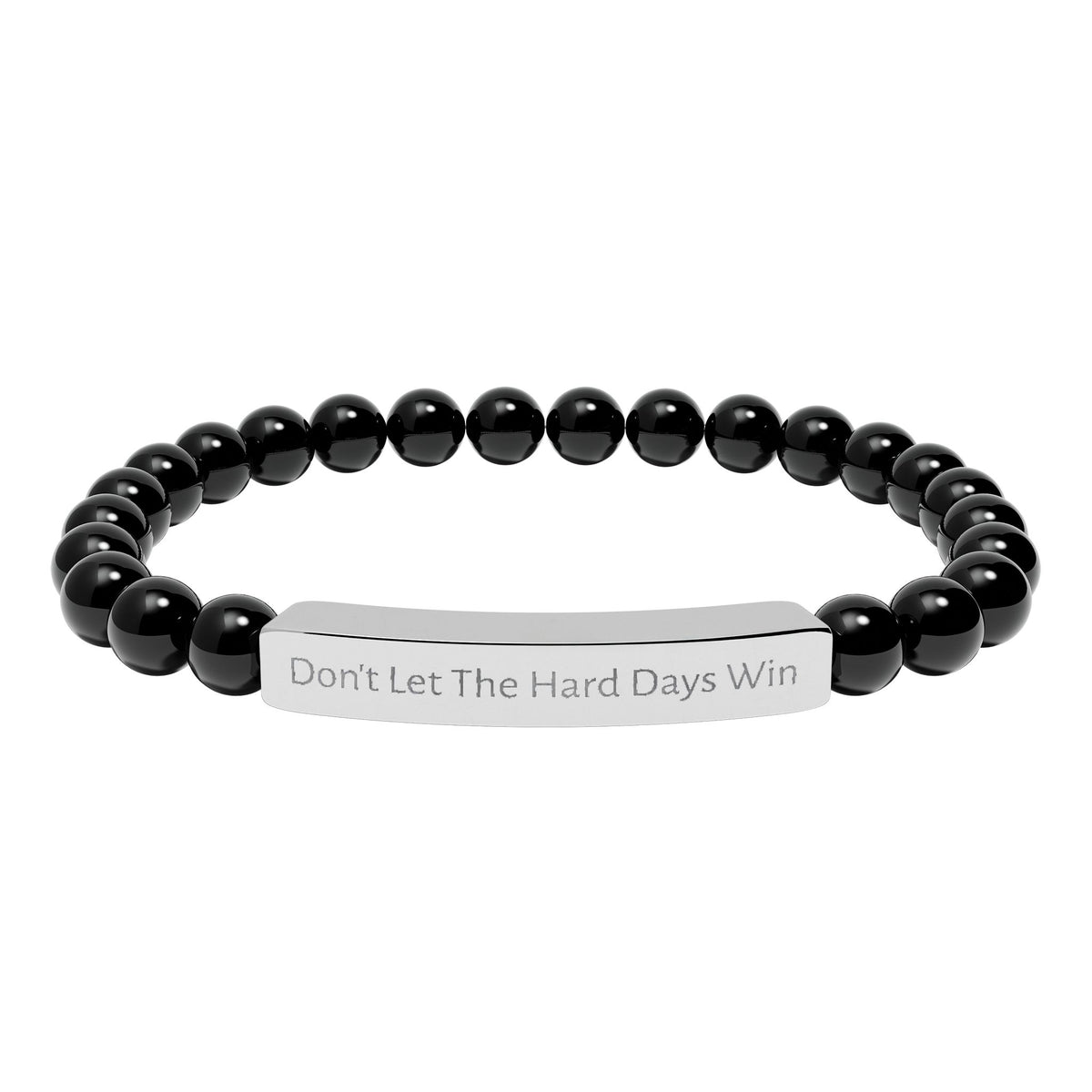 Don’t Let the Hard Days Win —  Natural Stone Strength Bracelet