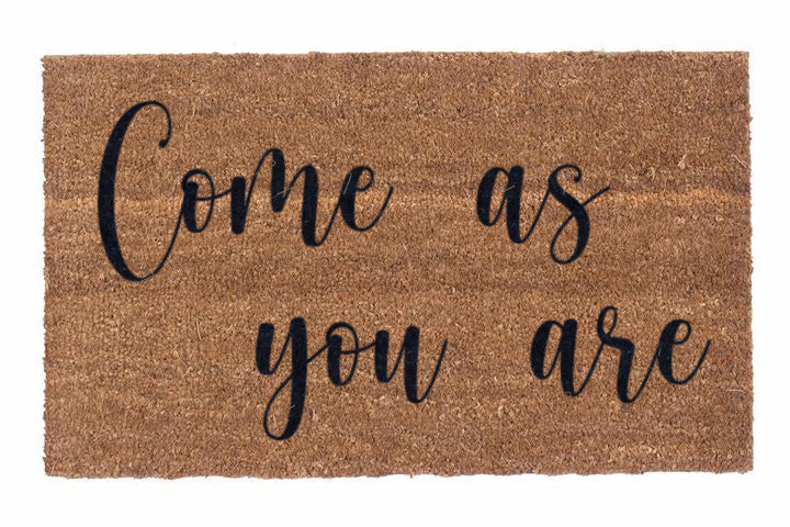Come As You Are Welcome Mat | Because of Tyler Home + Comfort