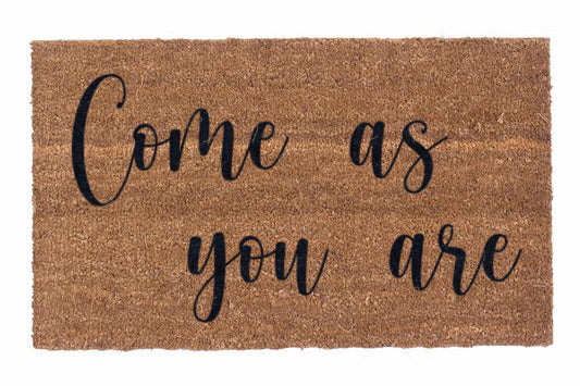 Come As You Are Welcome Mat | Because of Tyler Home + Comfort
