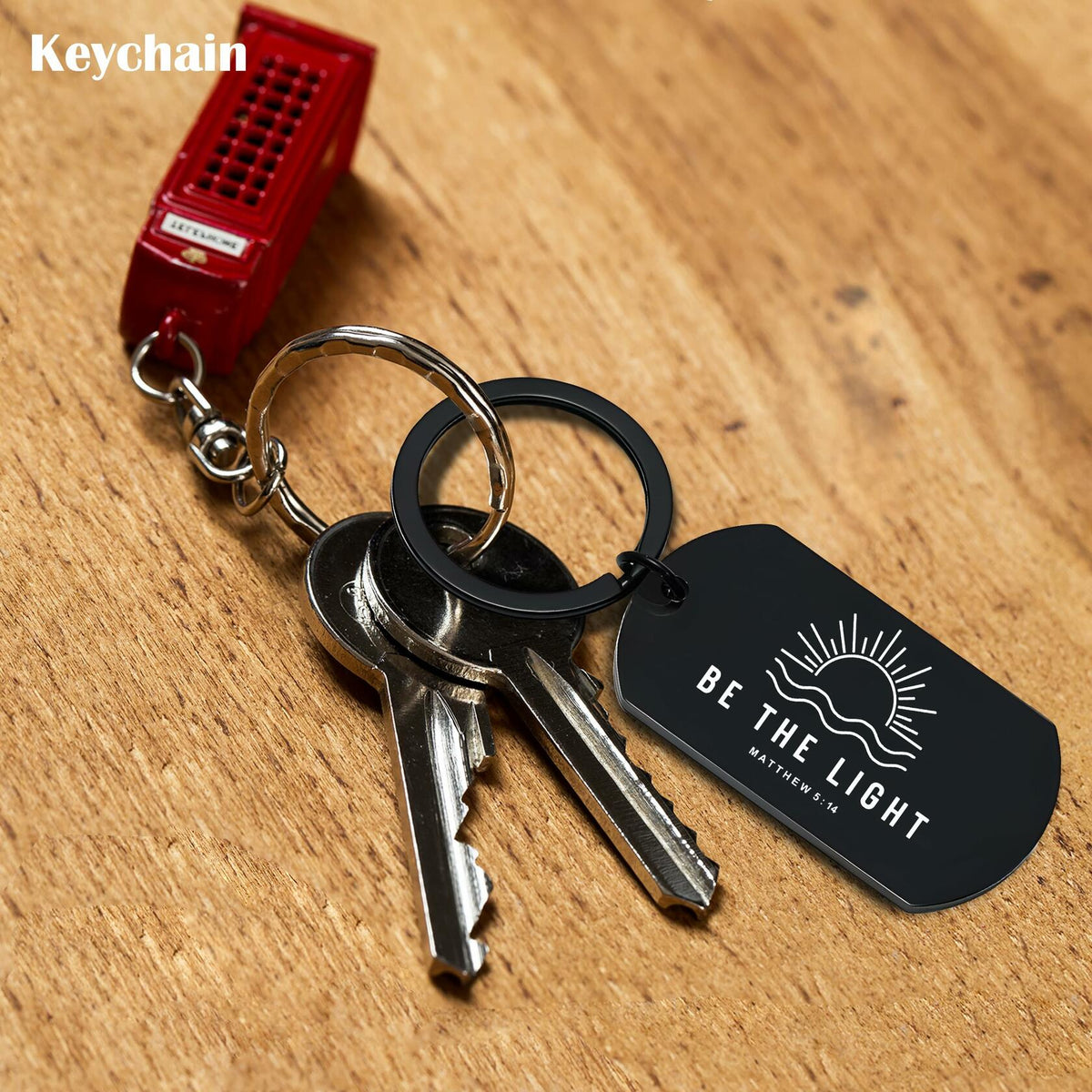 Be The Light -Inspirational Faith Keychain