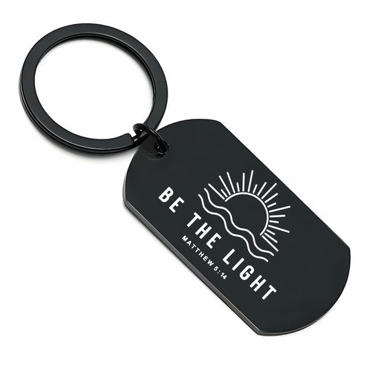 Be The Light -Inspirational Faith Keychain