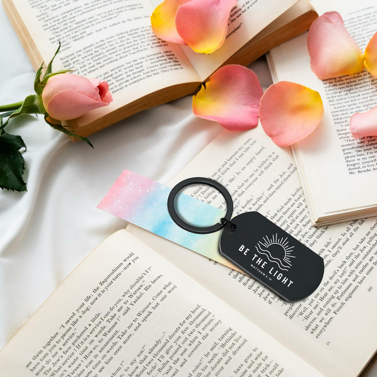 Be The Light -Inspirational Faith Keychain